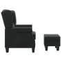 Sessel mit Fußhocker aus dunkelgrauem Stoff von vidaXL, Sessel - Ref: Foro24-320152, Preis: 237,52 €, Rabatt: %