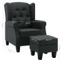 Sessel mit Fußhocker aus dunkelgrauem Stoff von vidaXL, Sessel - Ref: Foro24-320152, Preis: 237,52 €, Rabatt: %