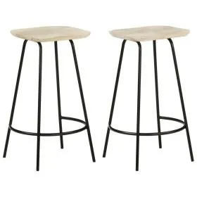 Kitchen stools, 2 units, solid mango wood by vidaXL, Kitchen stools - Ref: Foro24-320647, Price: 148,84 €, Discount: %