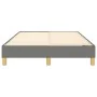 Estructura de cama de tela gris oscuro 120x200 cm de vidaXL, Camas y somieres - Ref: Foro24-3120599, Precio: 97,79 €, Descuen...