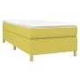 Box spring bed frame green fabric 100x200 cm by vidaXL, Beds and slatted bases - Ref: Foro24-3120944, Price: 74,83 €, Discoun...