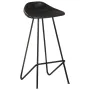 Küchenhocker 4 Einheiten aus schwarzem Echtleder von vidaXL, Küchenhocker - Ref: Foro24-320642, Preis: 215,62 €, Rabatt: %