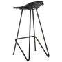 Küchenhocker 4 Einheiten aus schwarzem Echtleder von vidaXL, Küchenhocker - Ref: Foro24-320642, Preis: 215,62 €, Rabatt: %