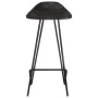 Küchenhocker 4 Einheiten aus schwarzem Echtleder von vidaXL, Küchenhocker - Ref: Foro24-320642, Preis: 215,62 €, Rabatt: %