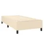 Estructura de cama de tela color crema 100x200 cm de vidaXL, Camas y somieres - Ref: Foro24-3120843, Precio: 91,62 €, Descuen...