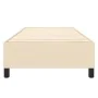 Cream fabric bed frame 100x200 cm by vidaXL, Beds and slatted bases - Ref: Foro24-3120843, Price: 91,62 €, Discount: %