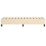 Estructura de cama de tela color crema 100x200 cm de vidaXL, Camas y somieres - Ref: Foro24-3120843, Precio: 91,62 €, Descuen...