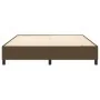 Box spring bed frame brown fabric 160x200 cm by vidaXL, Beds and slatted bases - Ref: Foro24-3120873, Price: 123,77 €, Discou...