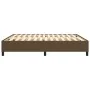 Box spring bed frame brown fabric 160x200 cm by vidaXL, Beds and slatted bases - Ref: Foro24-3120873, Price: 123,77 €, Discou...