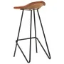 Küchen-Barhocker, 2 Stück, braunes Echtleder von vidaXL, Küchenhocker - Ref: Foro24-320643, Preis: 139,21 €, Rabatt: %