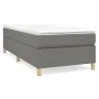 Estructura de cama de tela gris oscuro 100x200 cm de vidaXL, Camas y somieres - Ref: Foro24-3120938, Precio: 96,85 €, Descuen...