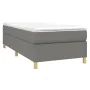 Dark gray fabric bed frame 100x200 cm by vidaXL, Beds and slatted bases - Ref: Foro24-3120938, Price: 92,01 €, Discount: %