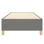 Dark gray fabric bed frame 100x200 cm by vidaXL, Beds and slatted bases - Ref: Foro24-3120938, Price: 92,01 €, Discount: %