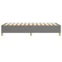 Dark gray fabric bed frame 100x200 cm by vidaXL, Beds and slatted bases - Ref: Foro24-3120938, Price: 92,01 €, Discount: %
