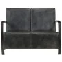 Zweiplätziges Sofa aus echtem, gealtertem grauem Leder. von vidaXL, Sessel - Ref: Foro24-321866, Preis: 366,24 €, Rabatt: %