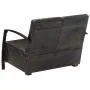 Zweiplätziges Sofa aus echtem, gealtertem grauem Leder. von vidaXL, Sessel - Ref: Foro24-321866, Preis: 366,24 €, Rabatt: %