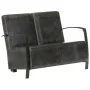 Zweiplätziges Sofa aus echtem, gealtertem grauem Leder. von vidaXL, Sessel - Ref: Foro24-321866, Preis: 366,24 €, Rabatt: %