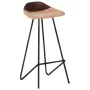 Küchenhocker 4 Einheiten braunes Echtleder von vidaXL, Küchenhocker - Ref: Foro24-320646, Preis: 170,08 €, Rabatt: %