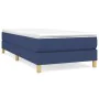Blue fabric bed frame 90x200 cm by vidaXL, Beds and slatted bases - Ref: Foro24-3120588, Price: 70,40 €, Discount: %