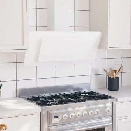 Abzugshaube aus Edelstahl mit gehärtetem Glas weiß 90cm von vidaXL, Extraktoren - Ref: Foro24-51666, Preis: 197,27 €, Rabatt: %