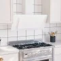 Stainless steel extractor hood with white tempered glass, 90cm. by vidaXL, Extractors - Ref: Foro24-51666, Price: 197,27 €, D...