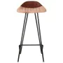 Küchenhocker 4 Einheiten braunes Echtleder von vidaXL, Küchenhocker - Ref: Foro24-320646, Preis: 170,08 €, Rabatt: %