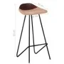Taburetes de cocina 4 unidades cuero auténtico marrón de vidaXL, Taburetes de cocina - Ref: Foro24-320646, Precio: 170,05 €, ...