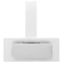 Stainless steel extractor hood with white tempered glass, 90cm. by vidaXL, Extractors - Ref: Foro24-51666, Price: 197,27 €, D...