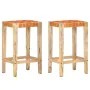 Barhocker 2 Stück echtes braunes Leder 75 cm von vidaXL, Küchenhocker - Ref: Foro24-321830, Preis: 129,09 €, Rabatt: %