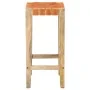Taburetes de bar 2 piezas cuero auténtico marrón 75 cm de vidaXL, Taburetes de cocina - Ref: Foro24-321830, Precio: 129,07 €,...