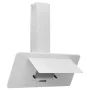 Stainless steel extractor hood with white tempered glass, 90cm. by vidaXL, Extractors - Ref: Foro24-51666, Price: 197,27 €, D...