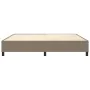 Box spring bed frame taupe gray fabric 200x200 cm by vidaXL, Beds and slatted bases - Ref: Foro24-3120890, Price: 136,69 €, D...
