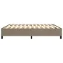 Box spring bed frame taupe gray fabric 200x200 cm by vidaXL, Beds and slatted bases - Ref: Foro24-3120890, Price: 136,69 €, D...