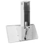 Stainless steel extractor hood with white tempered glass, 90cm. by vidaXL, Extractors - Ref: Foro24-51666, Price: 197,27 €, D...