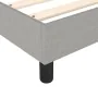 Estructura de cama de tela gris claro 100x200 cm de vidaXL, Camas y somieres - Ref: Foro24-3120838, Precio: 74,64 €, Descuent...