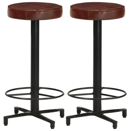 Küchenbarhocker 2 Einheiten Echtleder 66 cm von vidaXL, Küchenhocker - Ref: Foro24-321968, Preis: 138,32 €, Rabatt: %
