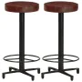 Küchenbarhocker 2 Einheiten Echtleder 66 cm von vidaXL, Küchenhocker - Ref: Foro24-321968, Preis: 138,32 €, Rabatt: %