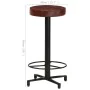Küchenbarhocker 2 Einheiten Echtleder 66 cm von vidaXL, Küchenhocker - Ref: Foro24-321968, Preis: 138,32 €, Rabatt: %