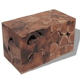 Solid teak wood stools/coffee table by vidaXL, Folding stools and chairs - Ref: Foro24-274355, Price: 222,72 €, Discount: %