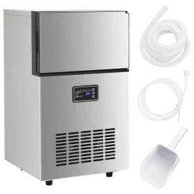 Silver ice cube maker 45kg/24h by vidaXL, ice machines - Ref: Foro24-153682, Price: 398,42 €, Discount: %