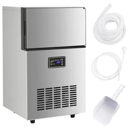 Silver ice cube maker 45kg/24h by vidaXL, ice machines - Ref: Foro24-153682, Price: 398,42 €, Discount: %