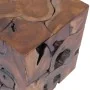 Taburetes/mesa de centro madera de teca maciza de vidaXL, Taburetes y sillas plegables - Ref: Foro24-274355, Precio: 214,74 €...
