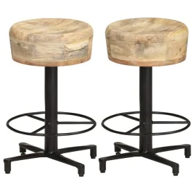 Küchenhocker 2 Einheiten aus massivem Mangoholz 52 cm von vidaXL, Küchenhocker - Ref: Foro24-321963, Preis: 124,22 €, Rabatt: %