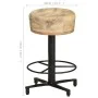 Küchenhocker 2 Einheiten aus massivem Mangoholz 52 cm von vidaXL, Küchenhocker - Ref: Foro24-321963, Preis: 125,67 €, Rabatt: %
