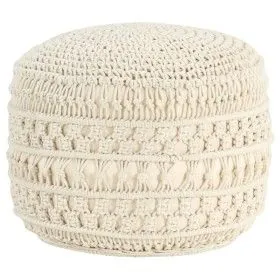 Handgefertigter Makramee-Pouf aus Baumwolle, 45 x 30 cm von vidaXL, Osmanen - Ref: Foro24-324002, Preis: 78,34 €, Rabatt: %