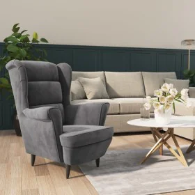 Sillón de terciopelo gris claro von vidaXL, Sessel - Ref: Foro24-324059, Preis: 202,48 €, Rabatt: %