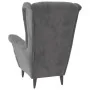Sillón de terciopelo gris claro by vidaXL, Armchairs - Ref: Foro24-324059, Price: 202,49 €, Discount: %