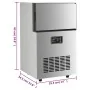 Silver ice cube maker 45kg/24h by vidaXL, ice machines - Ref: Foro24-153682, Price: 398,42 €, Discount: %