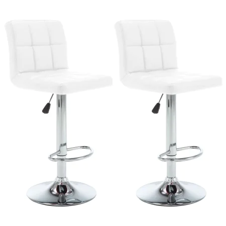 Küchenhocker 2 Stück Kunstleder Weiß von vidaXL, Küchenhocker - Ref: Foro24-323633, Preis: 122,72 €, Rabatt: %