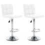 Küchenhocker 2 Stück Kunstleder Weiß von vidaXL, Küchenhocker - Ref: Foro24-323633, Preis: 122,72 €, Rabatt: %